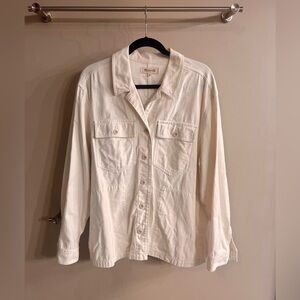 Madewell 100% Cotton Cream Jacket XL - Perfect for fall, trendy chore jacket